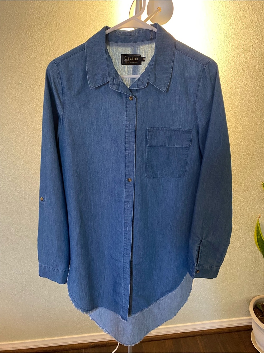 Cavalini Blue Denim Button-Down Shirt
